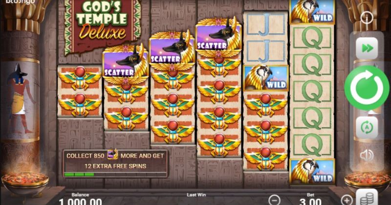 Play in God's Temple Deluxe slot online from Booongo for free now | www.chinazuro.com